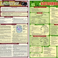Комплект раздаточных таблиц по биологии